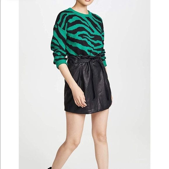 NWOT Free People Faux Leather Payton Miniskirt - Picture 5 of 12